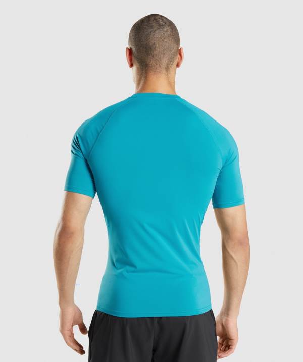 Panske Tricka Gymshark Element Baselayer Modre | IG0924871